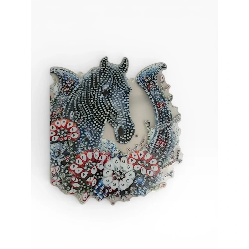 Artist Diamond Painting‎ Kit GSL081 Horse and Flowers Rhinestone DIY Art Craft